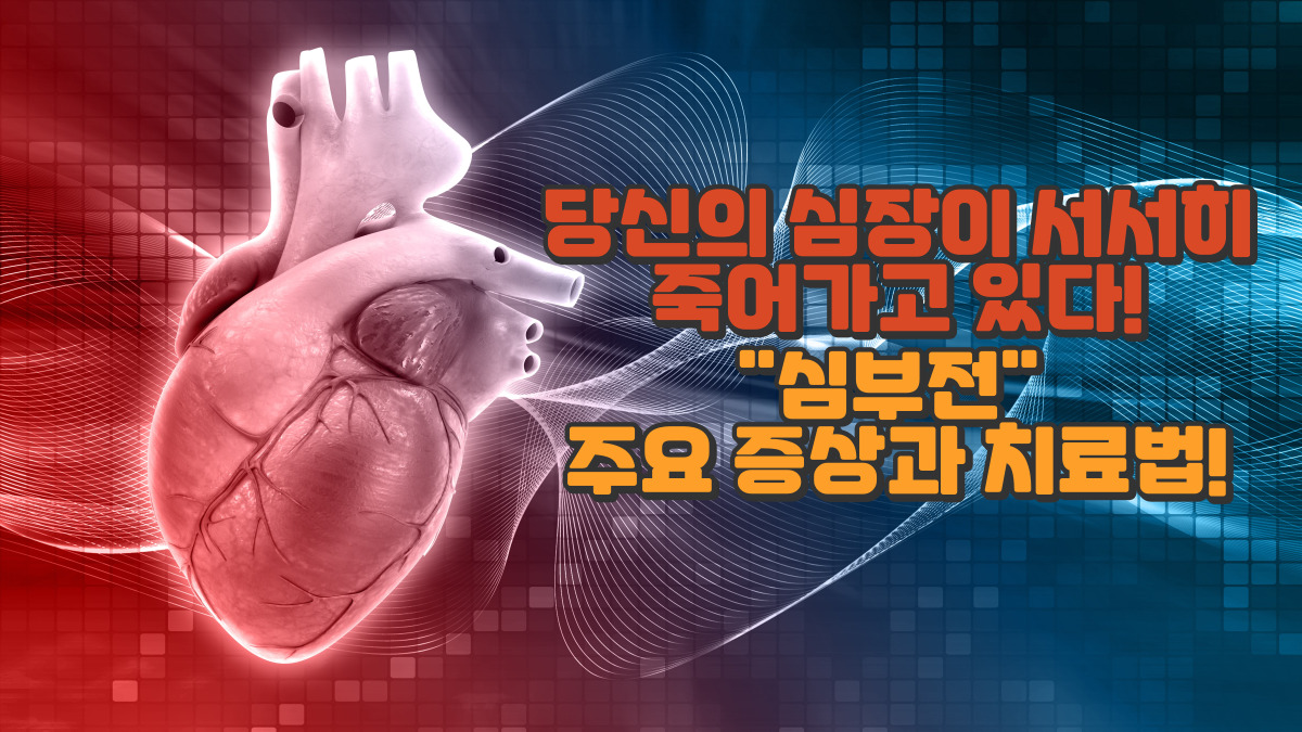 당신의 심장이 죽고 있다! 심부전 주요 증상과 치료법